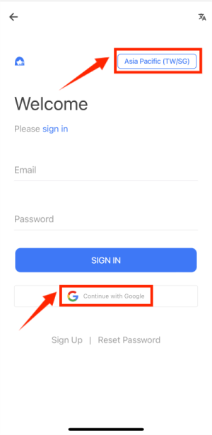 choose the server, redfinger cloud phone